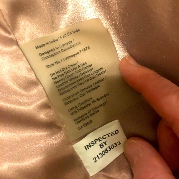 Blink by Danier Leather jacket. Peachy super soft - Picture 7 of 10